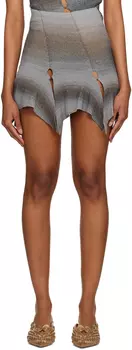 Серая мини-юбка космической окраски Rui