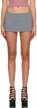 Серая мини-юбка микро GUIZIO
