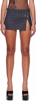 Серая мини-юбка микро Miaou