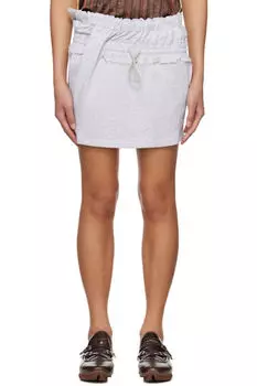 Серая мини-юбка Provincia Magliano