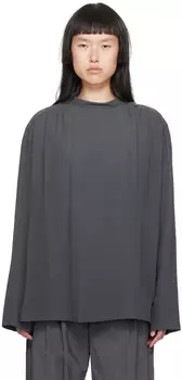 Серая мягкая блузка LEMAIRE