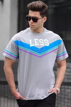 Серая мужская футболка 5211 MADMEXT