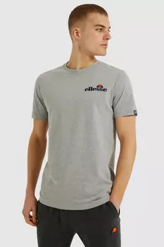 Серая мужская футболка меланжевого цвета Ellesse, серый