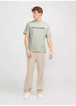 Серая мужская футболка с круглым вырезом JPRBLAJACK SS TEE CREW NECK FST LN. Jack & Jones, серый