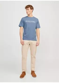 Серая мужская футболка с круглым вырезом JPRBLAJACK SS TEE CREW NECK FST LN1 Jack & Jones, серый