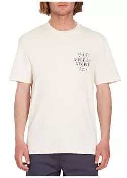 Серая мужская футболка с круглым вырезом Volcom