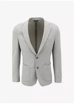 Серая мужская куртка Slim Fit BBSS24MBL001 Brooks Brothers, серый