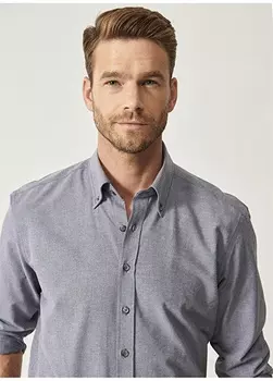 Серая мужская рубашка Altnyldz Classic