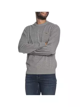 Серая мужская рубашка Lacoste