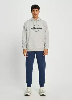 Серая мужская толстовка с капюшоном Ellesse