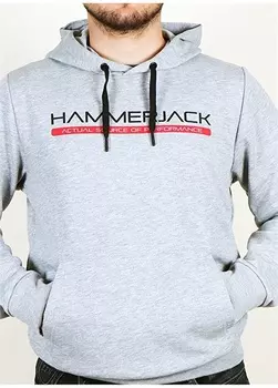 Серая мужская толстовка с U-образным вырезом Hammer Jack