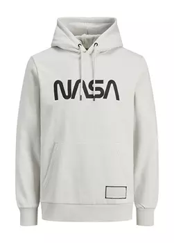 Серая мужская толстовка с воротником с капюшоном Jack & Jones