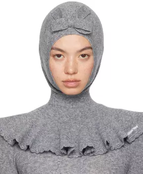 Серая накидка Балаклава SHUSHU/TONG