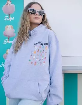 Серая охлаждающая толстовка унисекс с мороженым Batch1