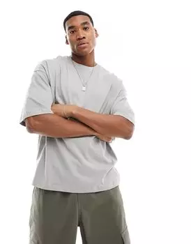 Серая оверсайз-футболка ADPT