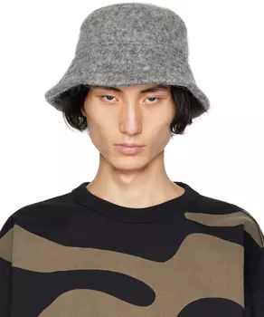 Серая панама с начесом Dries Van Noten