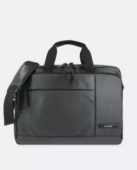 Серая папка для документов на молнии и дополнительной ручке El Potro, серый