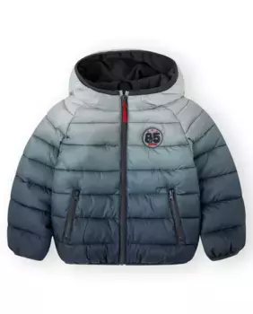 Серая парка для мальчика с капюшоном Canada House