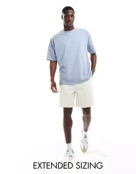 Серая плотная футболка оверсайз плотностью 240 г/м ASOS DESIGN