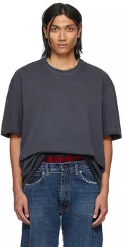 Серая потертая футболка Maison Margiela