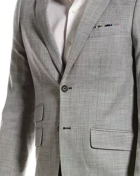 Серая приталенная куртка Dover с пейсли и принтом Paisley & Gray, серый