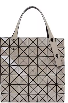 Серая призматическая металлическая сумка-тоут BAO BAO ISSEY MIYAKE