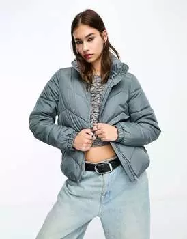 Серая пуховик Vero Moda