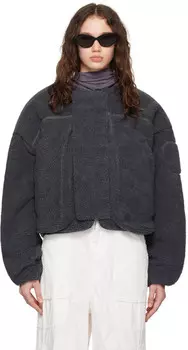 Серая пушистая куртка Entire Studios