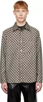 Серая рабочая рубашка с монограммой MISBHV