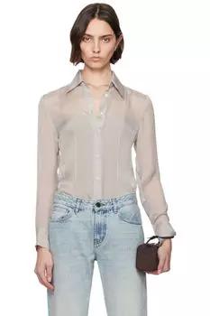 Серая рубашка Lea Slim Kallmeyer