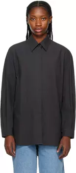 Серая рубашка оверсайз AMOMENTO