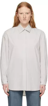 Серая рубашка оверсайз Amomento