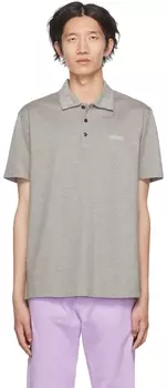 Серая рубашка-поло La Greca Versace