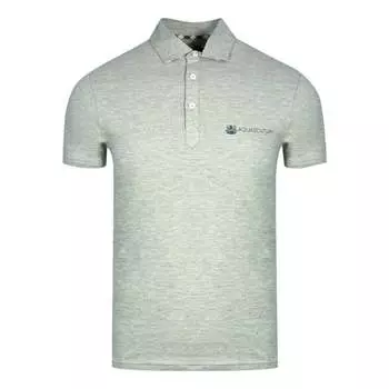 Серая рубашка-поло с логотипом Aldi's Aquascutum, серый