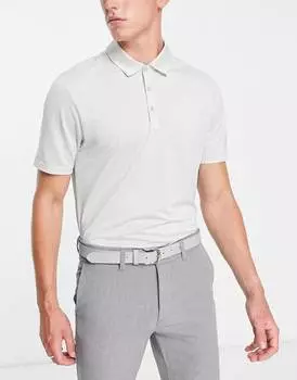 Серая рубашка поло в полоску adidas Golf Ottoman