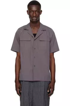 Серая рубашка с вентиляцией Dries Van Noten