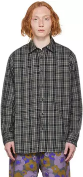Серая рубашка в клетку Acne Studios