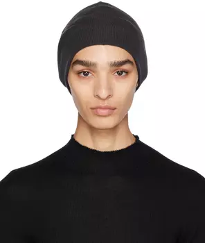 Серая шапка-кокон Label Under Construction