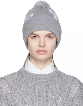 Серая шапка-лобстер Thom Browne