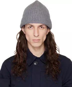 Серая шапка в рубчик ASPESI