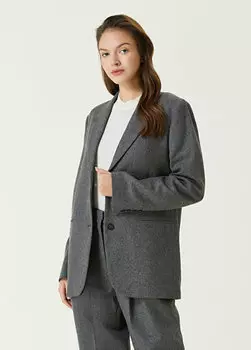 Серая шерстяная куртка Toteme