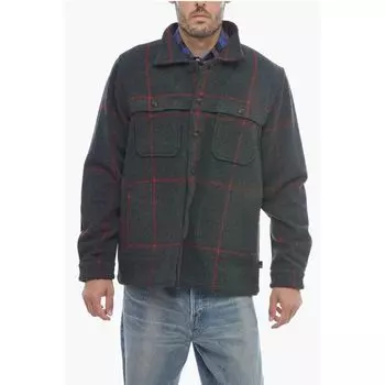 Серая шерстяная рубашка Woolrich, Gray