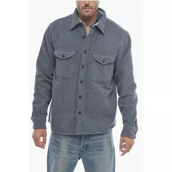 Серая шерстяная рубашка Woolrich, Gray