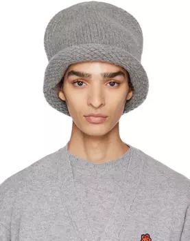 Серая шерстяная шапка Kenzo
