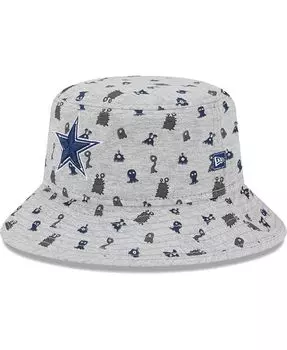 Серая шляпа-ведро Dallas Cowboys Critter для маленьких мальчиков и девочек New Era, серый