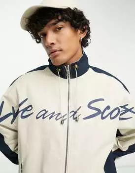 Серая спортивная куртка со вставками Lyle & Scott Archive