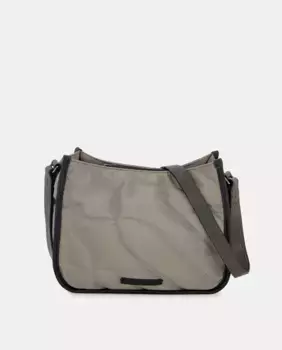 Серая сумка через плечо с мягкой подкладкой и застежкой-молнией из переработанного материала Abbacino, серый