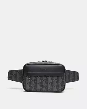 Серая сумка через плечо с принтом на молнии Lacoste, серый