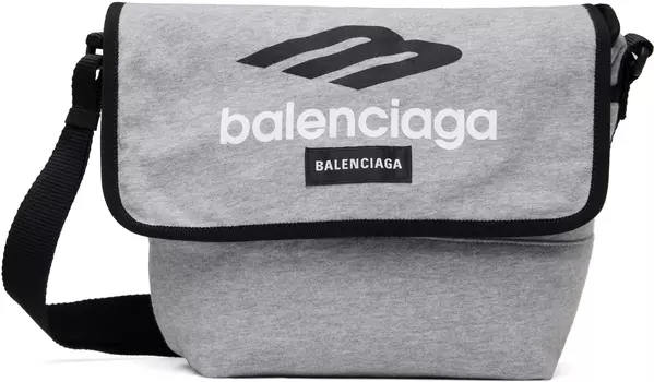 Серая сумка Explorer Small Messenger Balenciaga