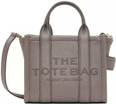 Серая сумка-тоут «The Leather Crossbody» Marc Jacobs
